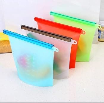 Reusable Silicone Food Storage Bags gallery image