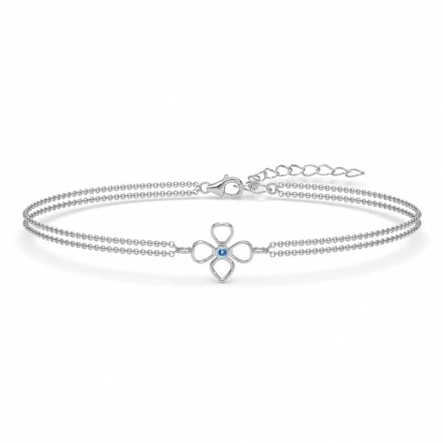 Silver Enea Double Chain Bracelet