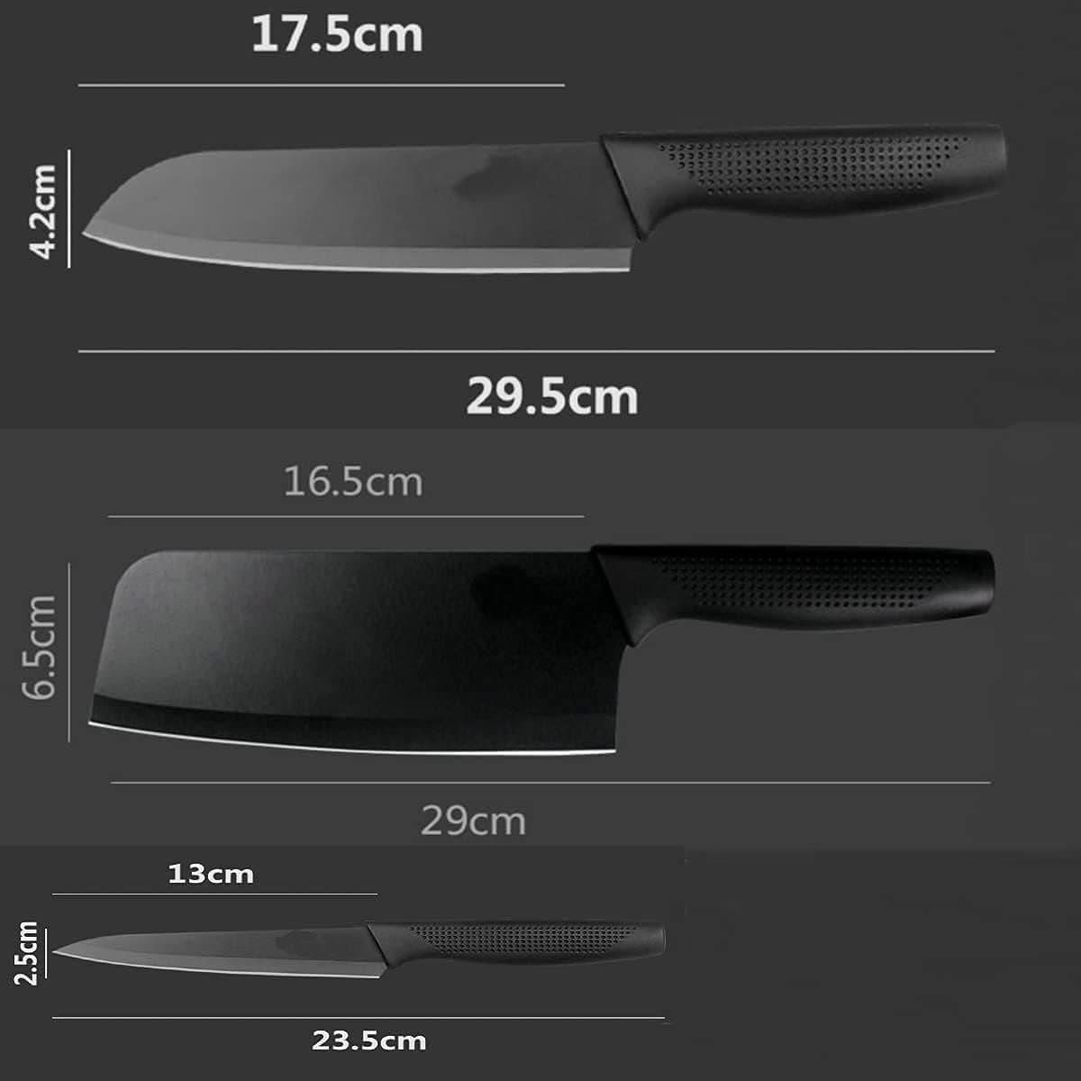 Kitchen Knife Set with Sharpener gallery image
