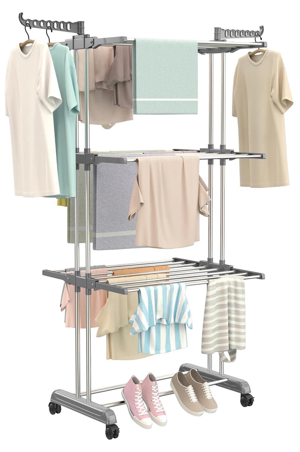 Premium Heavy Duty Stainless Steel Clothes Drying Stand